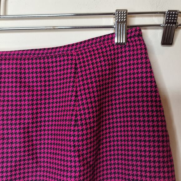 Vintage Jones New York 100% Wool Skirt Houndstooth - Picture 5 of 10